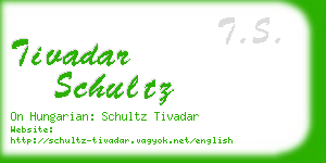 tivadar schultz business card